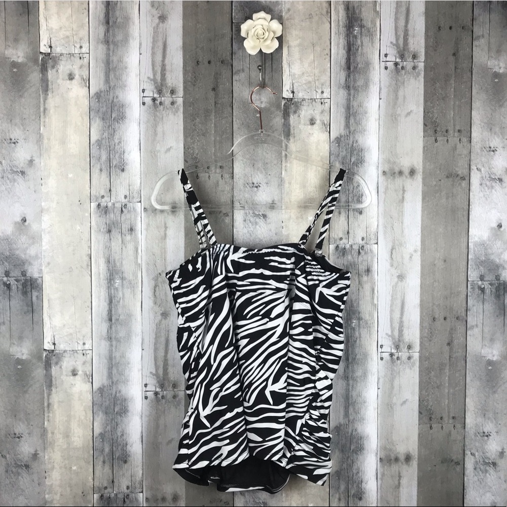 Torrid Zebra Print Tankini Top Size 3-22/24 NWT - Picture 3 of 8